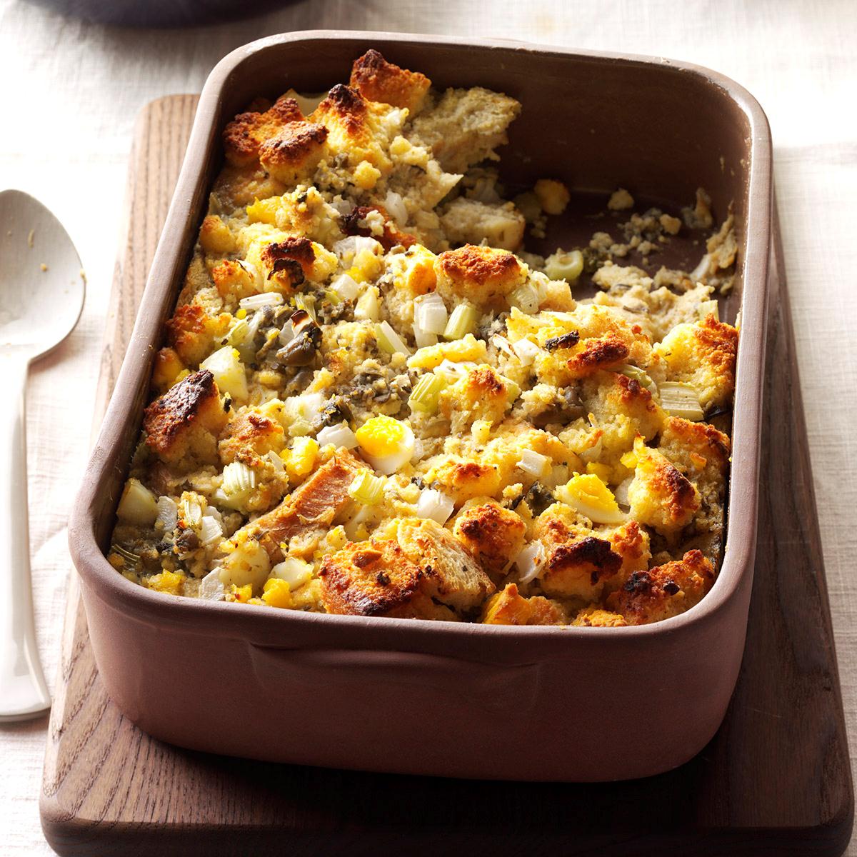 Cornbread Dressing with Oysters image