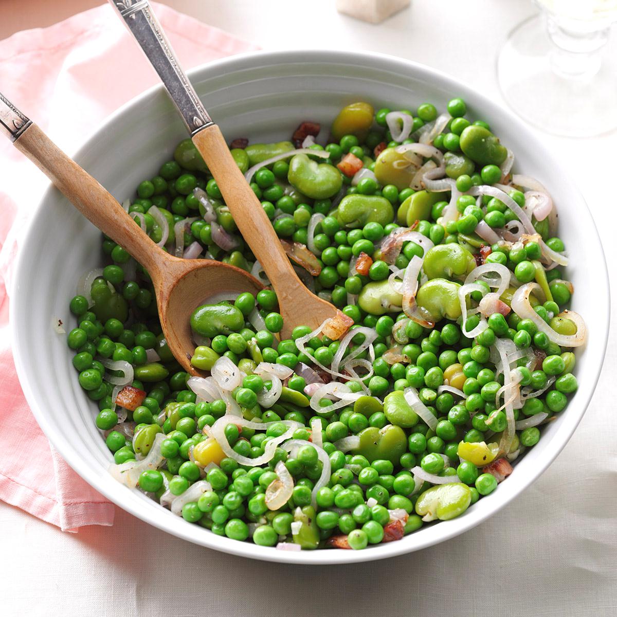 Warm Fava Bean & Pea Salad image