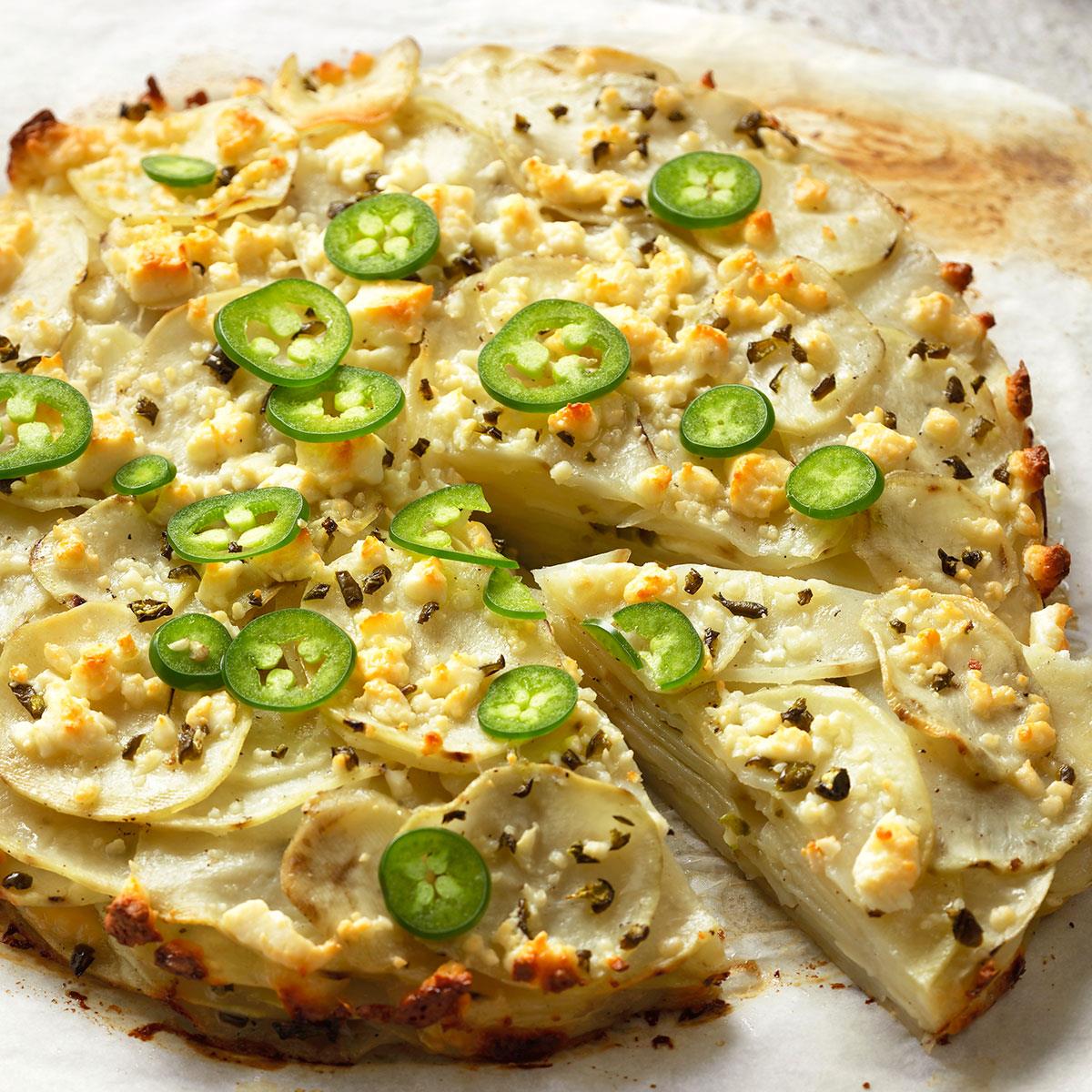 Jalapeno & Cotija Cheese Potato Stack Pie-image