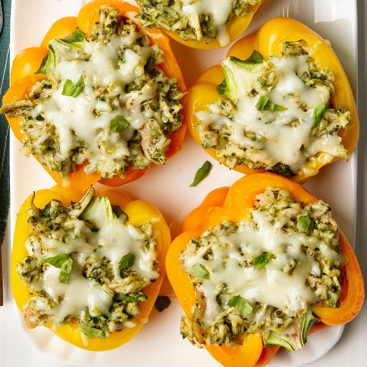 Best Air Fryer Chicken Pesto Stuffed Peppers Recipes