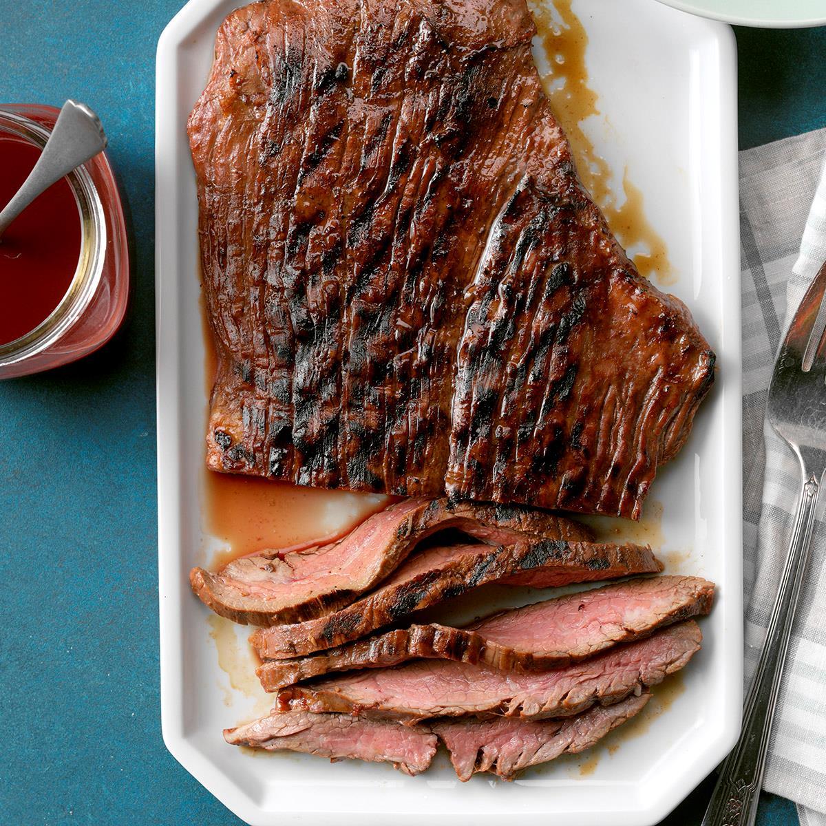 Easy Marinated Grilled Flank Steak image