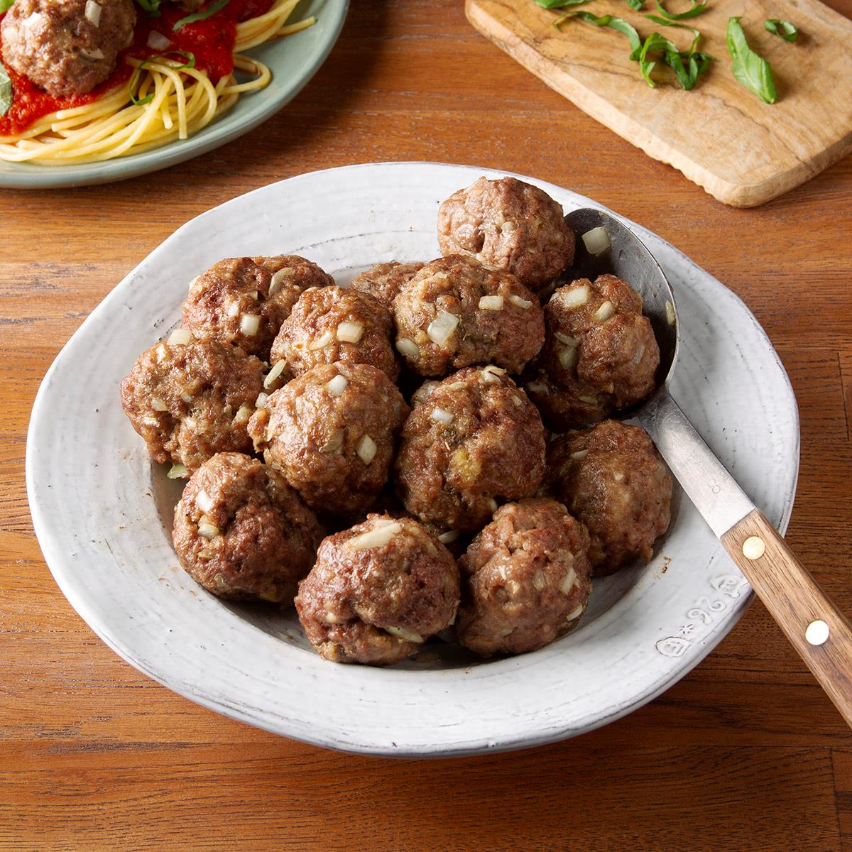 This simple meatball recipe can be used for pizzas, sub sandwiches, in soup...