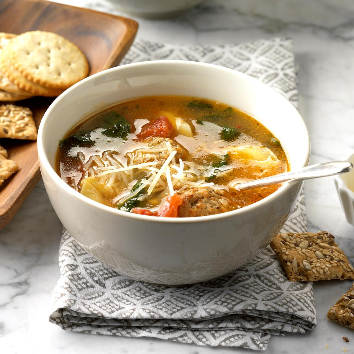 Easy Tortellini Spinach Soup-image