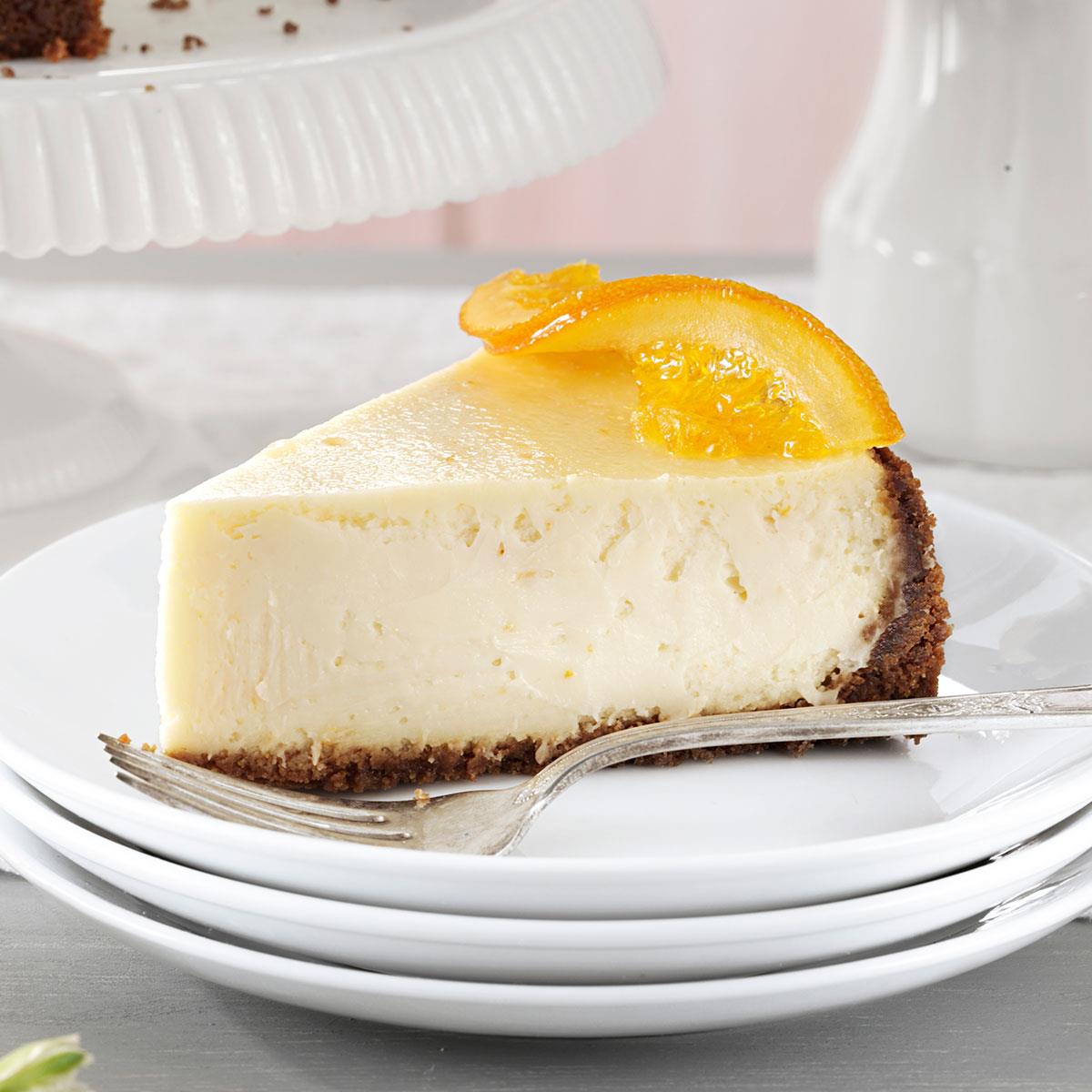 Elegant Orange Blossom Cheesecake image