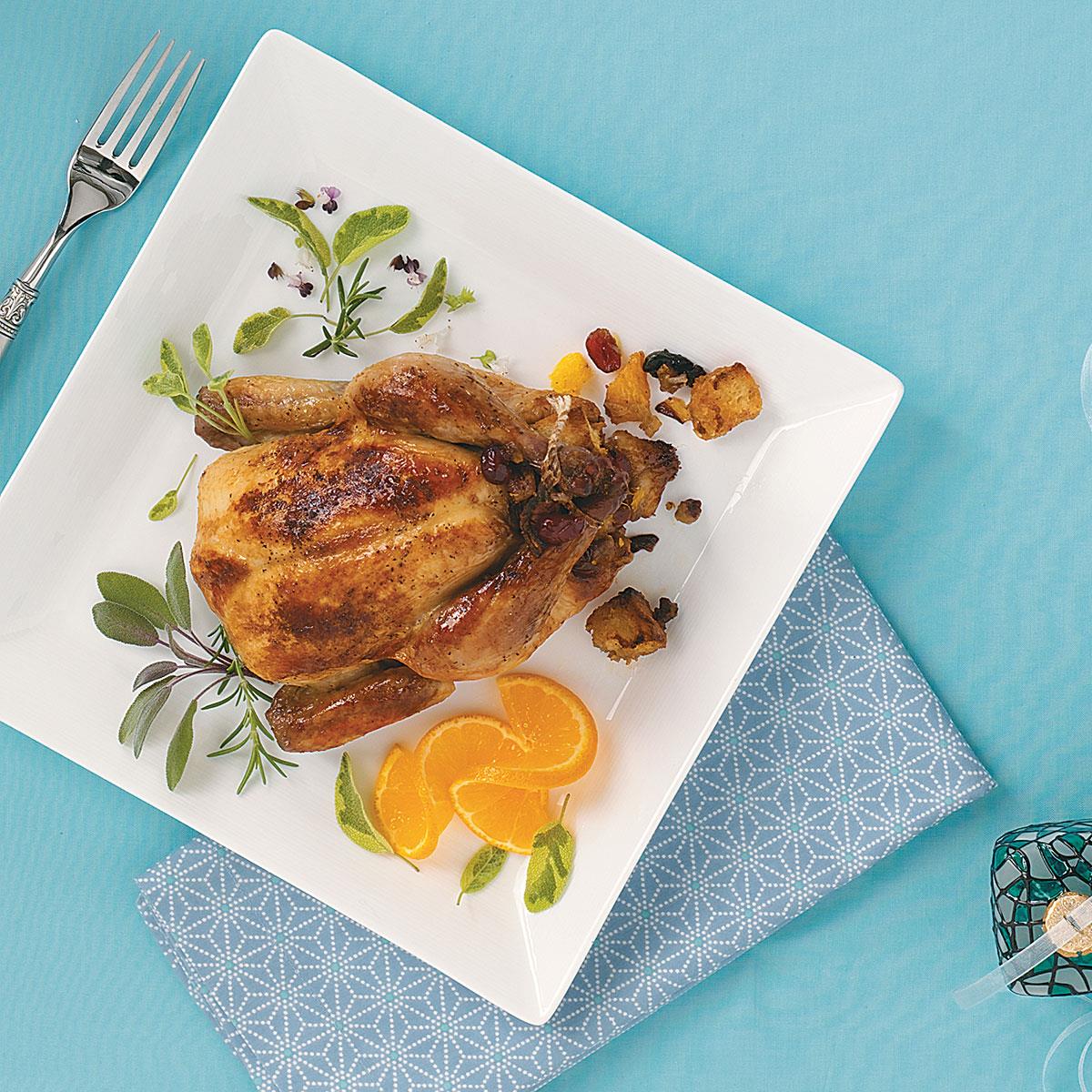 Cornish Hens Stuffed with Rice Recipe How to Make It Taste of Home