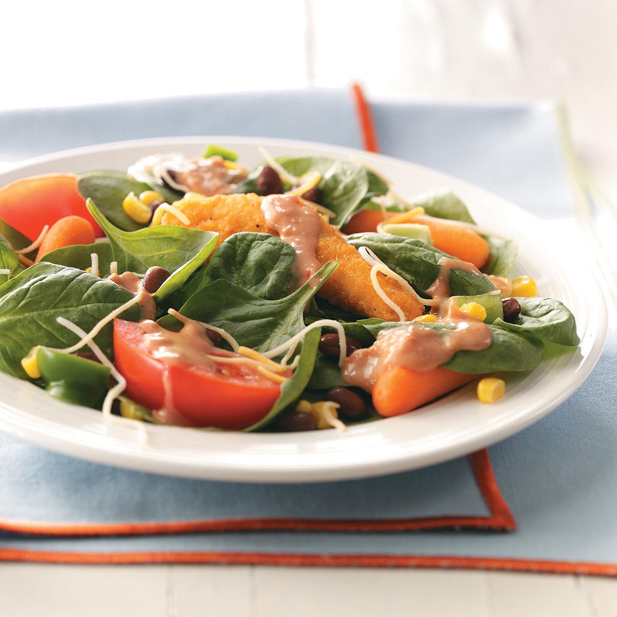 Best Fiery Chicken Spinach Salad Recipes   Fiery Chicken Spinach Salad Exps25779 GPWC1899686D20 RMS 