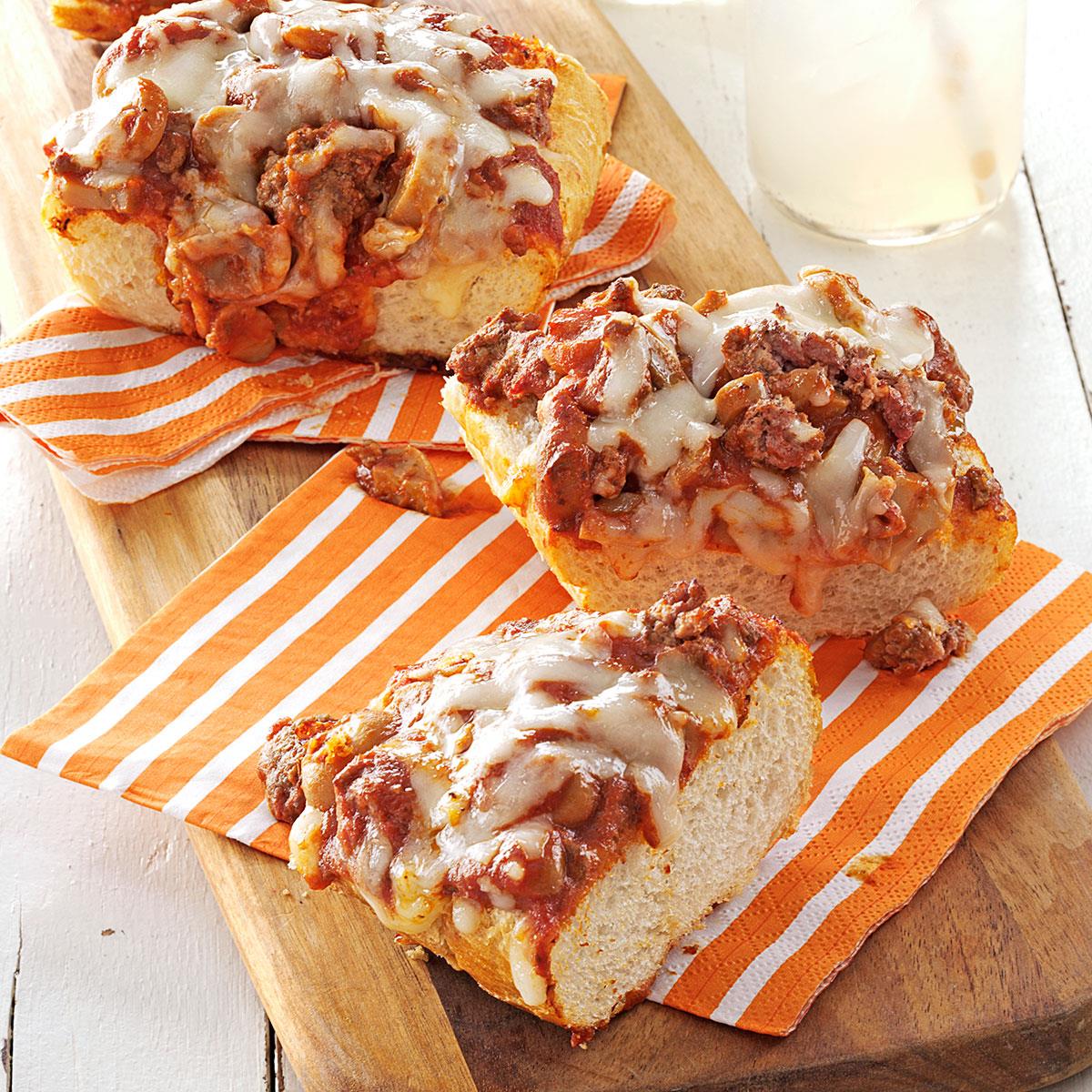 French Bread Pizza Recipe How To Make It Taste Of Home