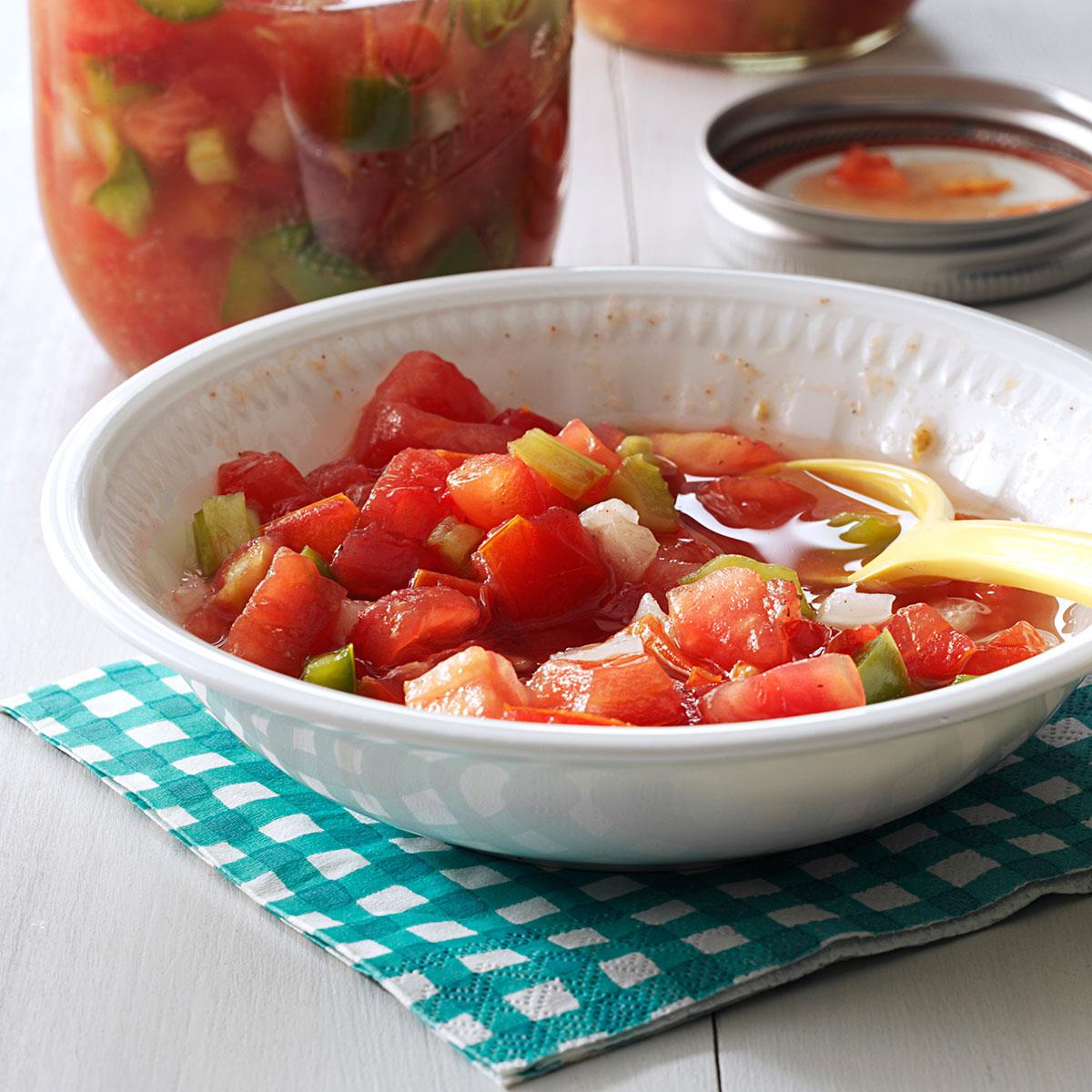 Fresh Tomato Relish Recipe How To Make It Taste Of Home