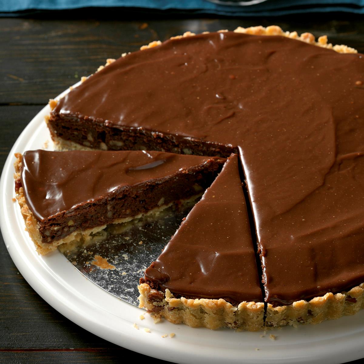 Fudge Pecan Brownie Tart-image