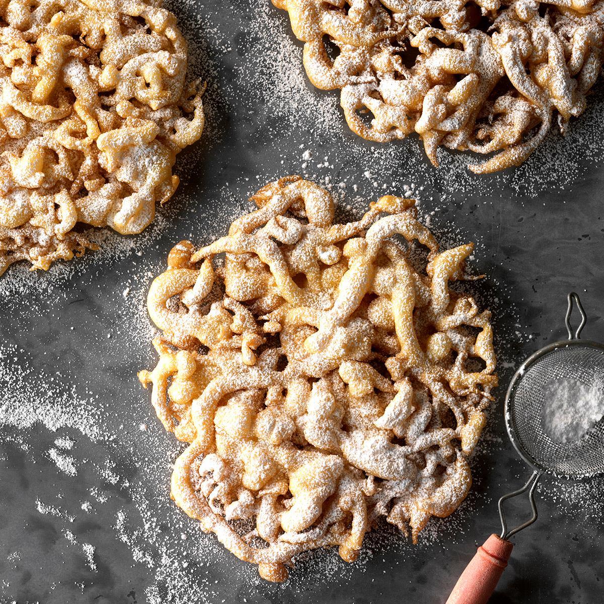 Funnel Cakes Recipe How To Make It Taste Of Home