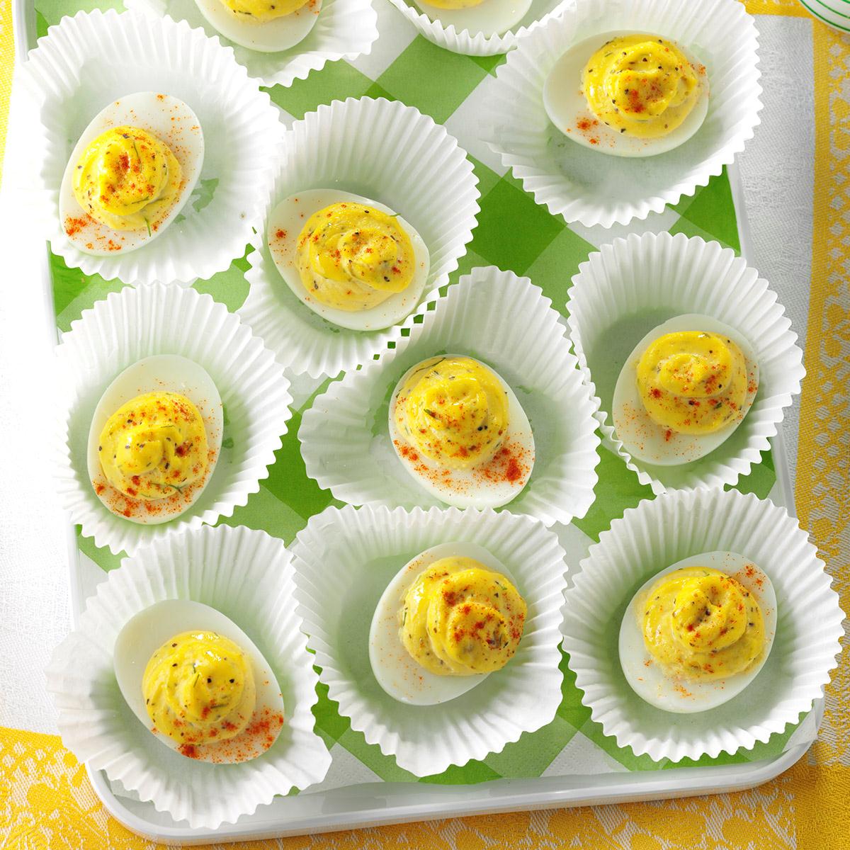 Garlic-Dill Deviled Eggs-image