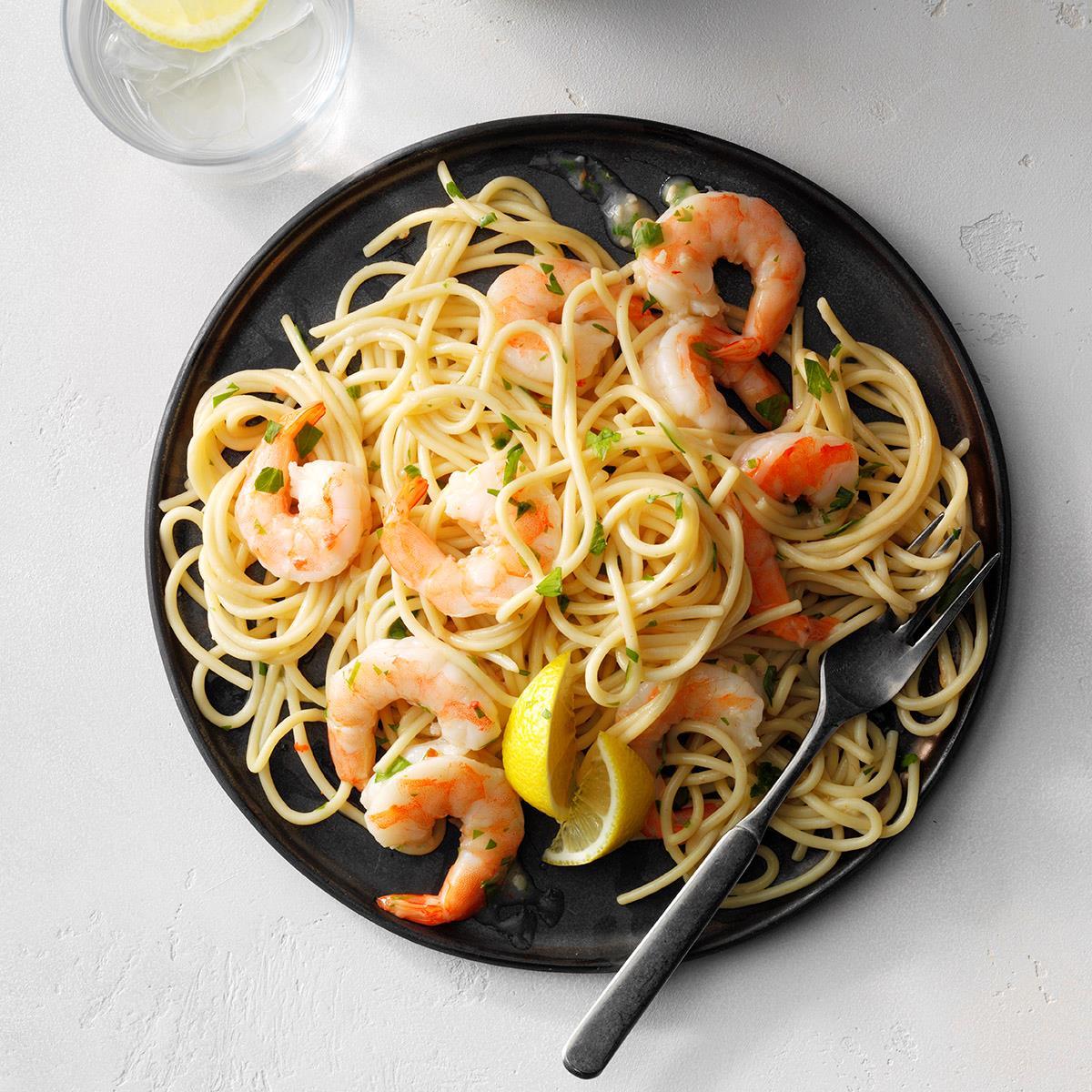 Garlic Shrimp Spaghetti_image