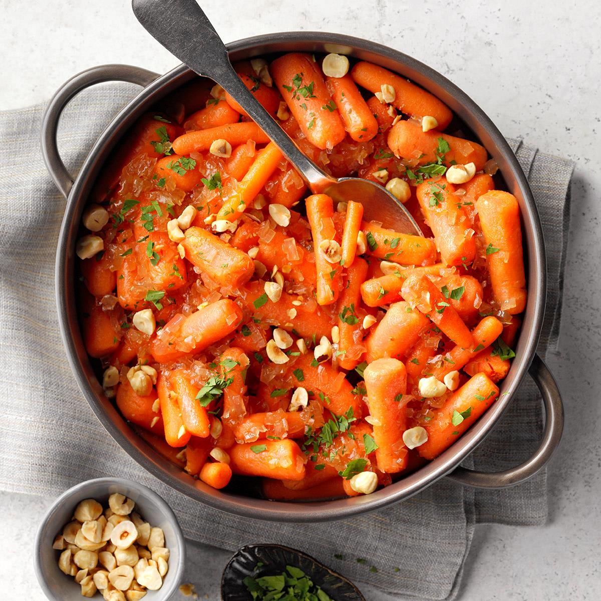 Glazed Marsala Carrots with Hazelnuts-image