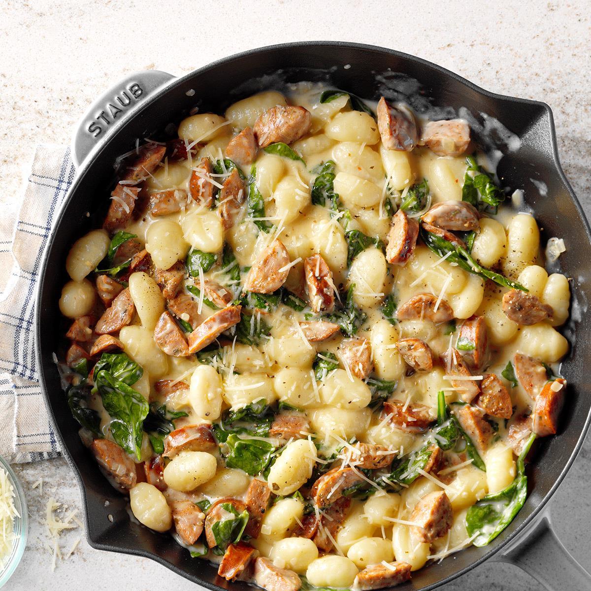 Gnocchi with Spinach and Chicken Sausage Recipe: How to Make It