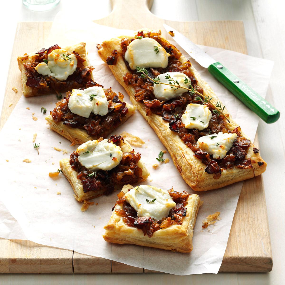 Goat Cheese & Onion Pastries-image