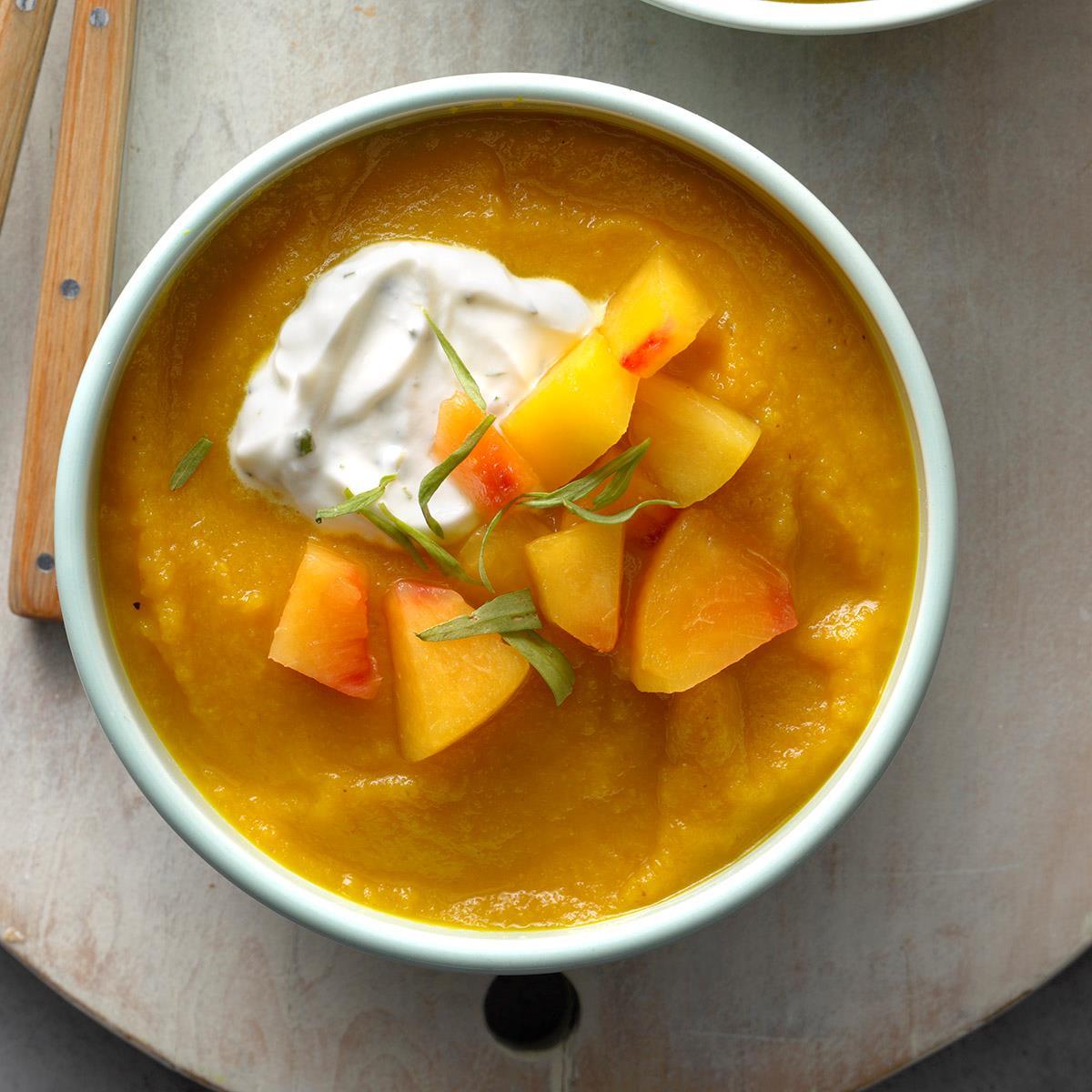 Golden Beet and Peach Soup with Tarragon-image