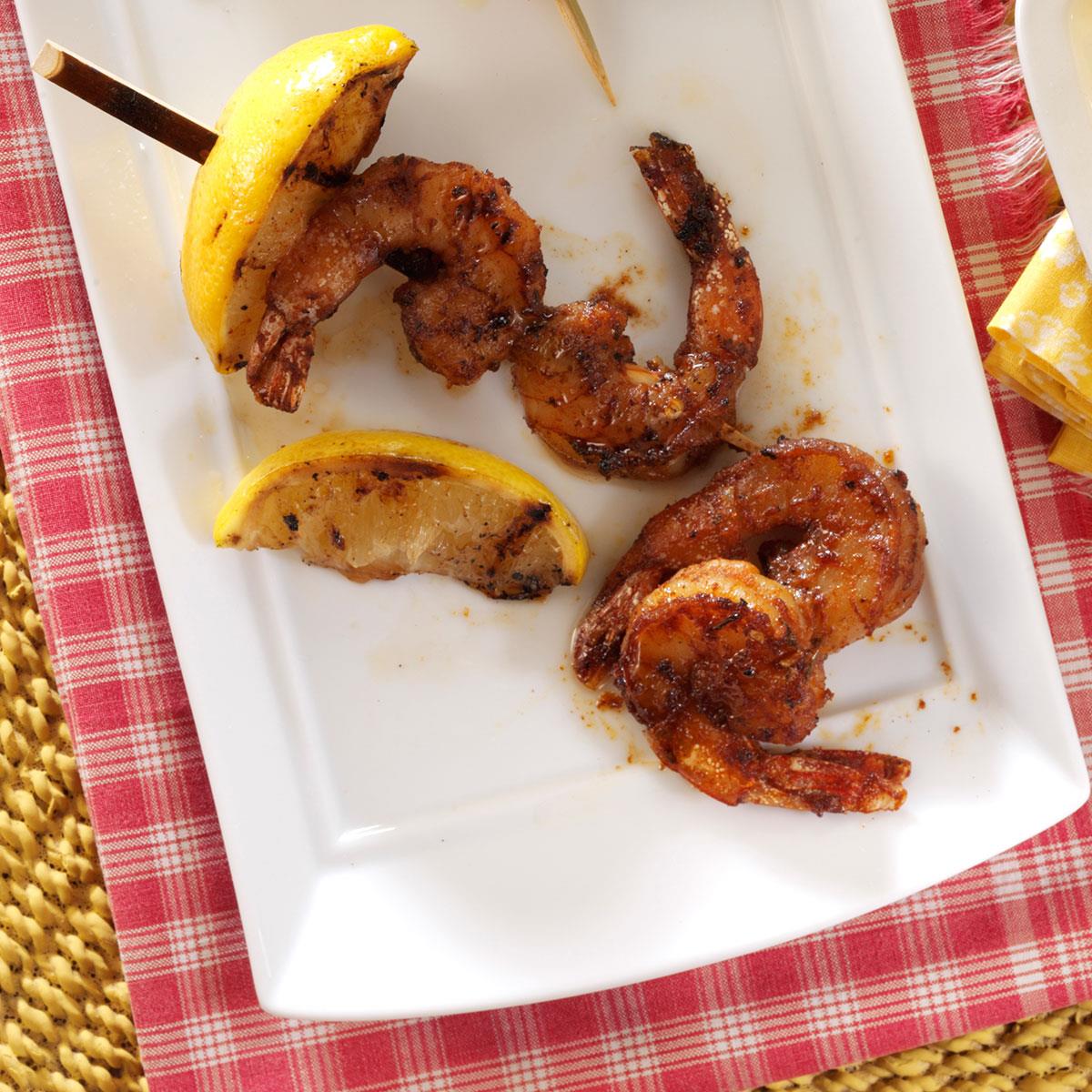 image of Grilled Cajun Shrimp Skewers recipe by Taste of Home