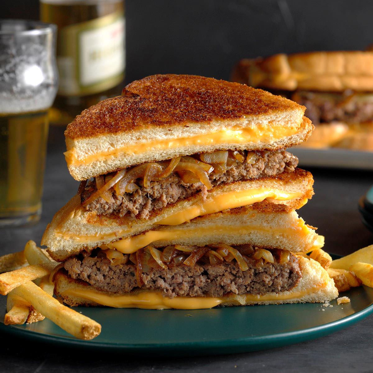 Grilled Cheese Bun Burgers image