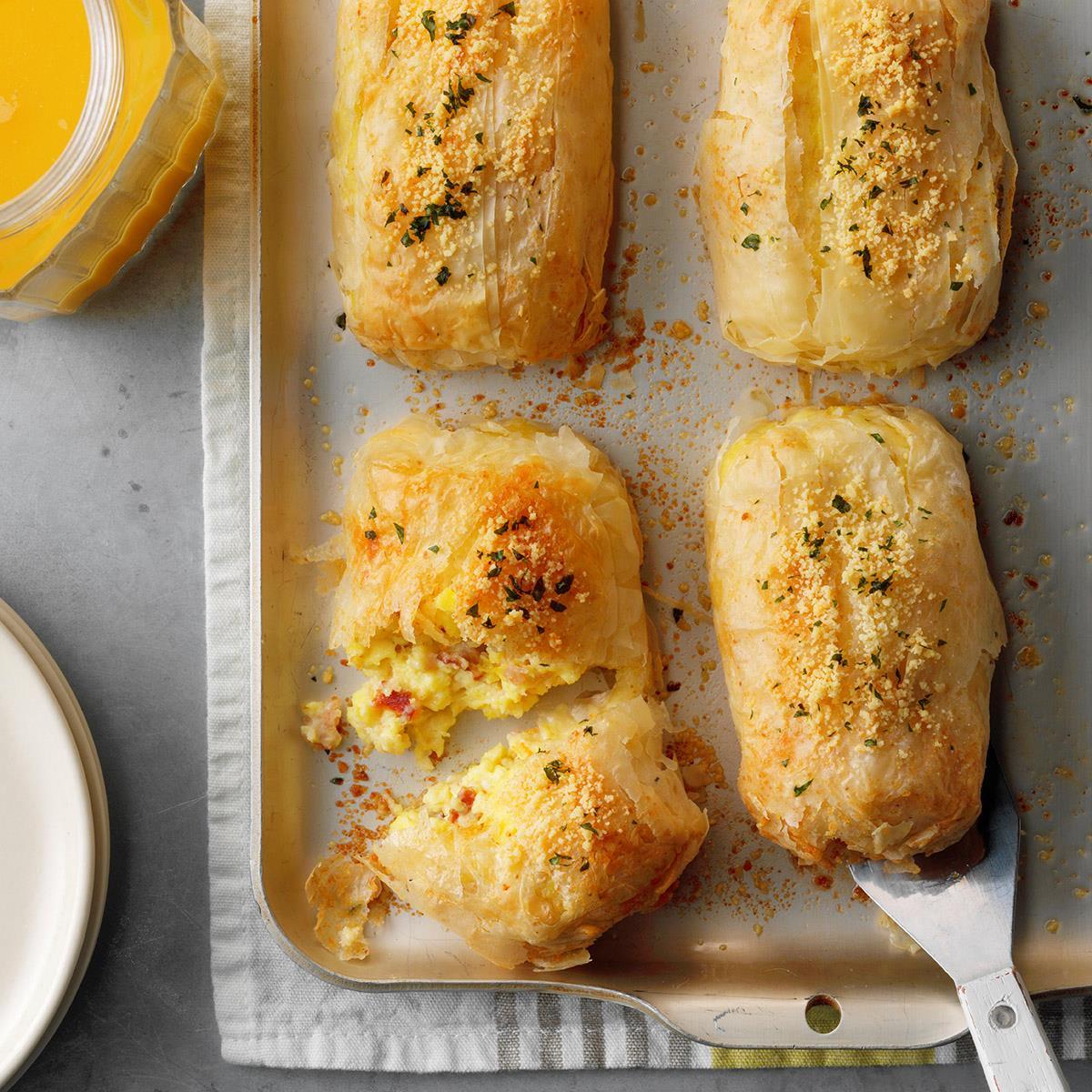 image of Ham & Cheese Breakfast Strudels recipe by Taste of Home