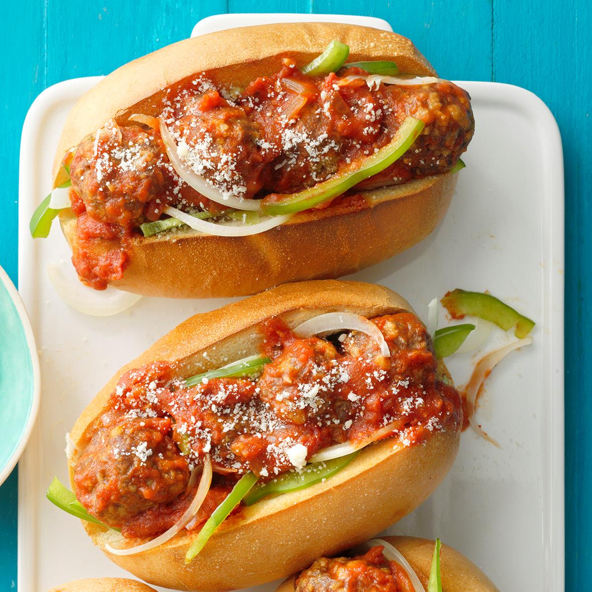 Hearty Meatball Sub Sandwiches image