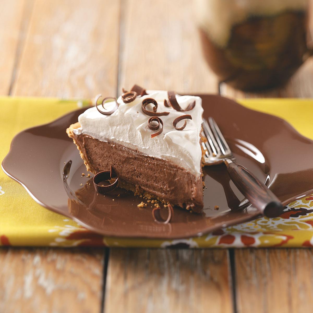Heavenly Chocolate Pie Recipe How To Make It Taste Of Home