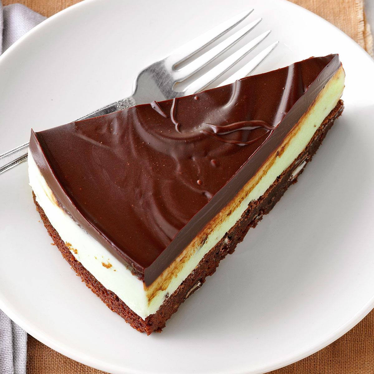 Heavenly Mint Brownie Dessert image