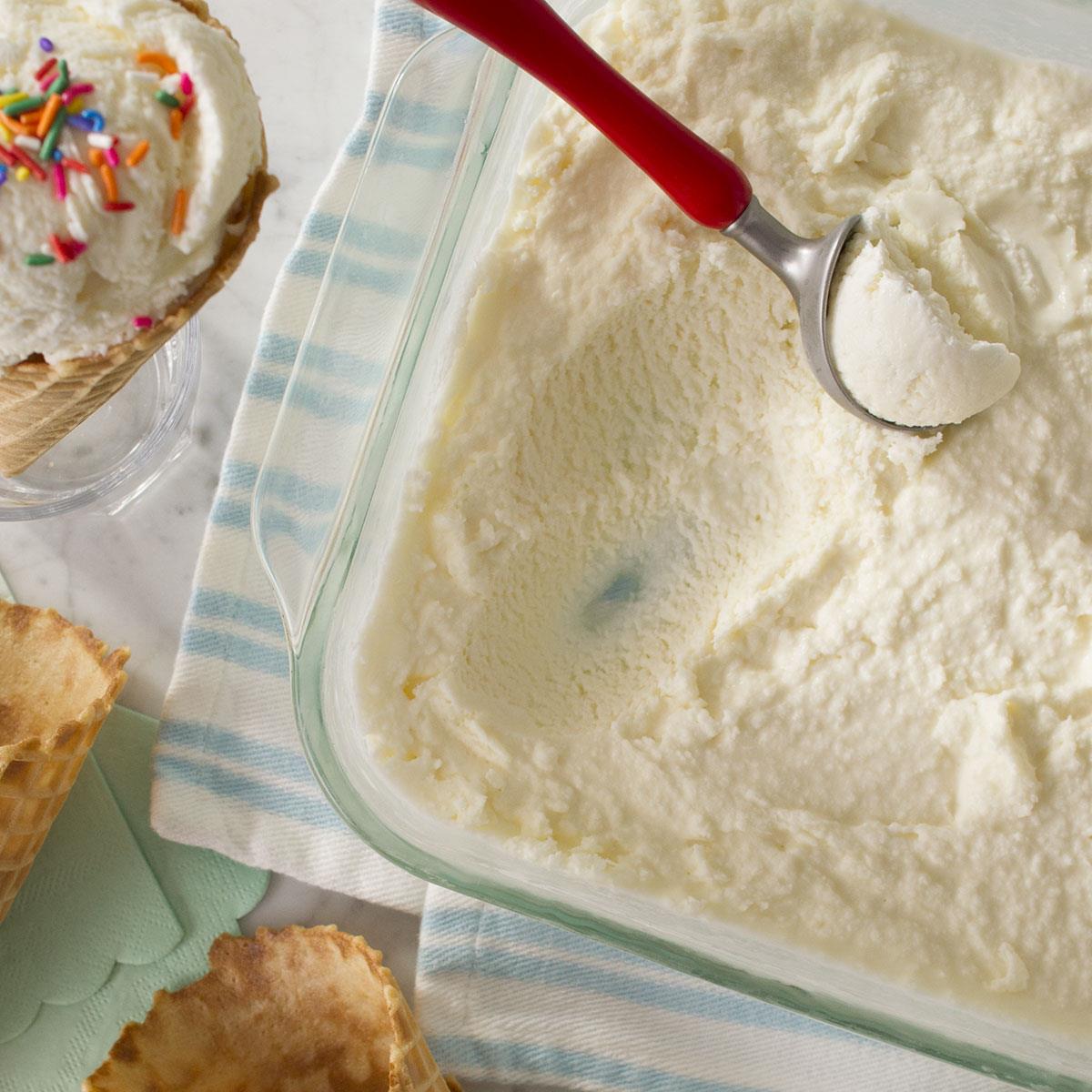Homemade Vanilla Ice Cream Recipe Taste Of Home
