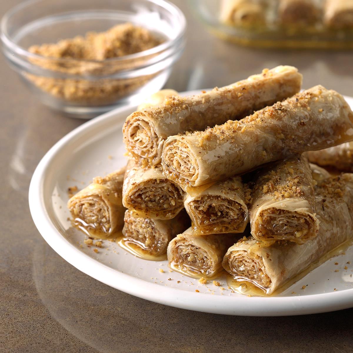 Honey Cinnamon Rollups Recipe How To Make It Taste Of Home The delicate, flaky pastry dough is cut into rounds. honey cinnamon rollups