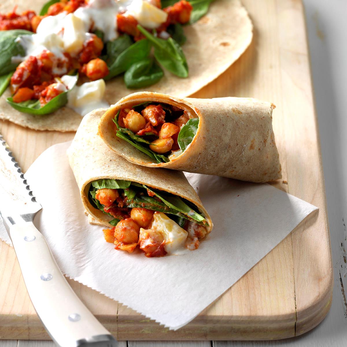 Indian Spiced Chickpea Wraps Recipe: How to Make It