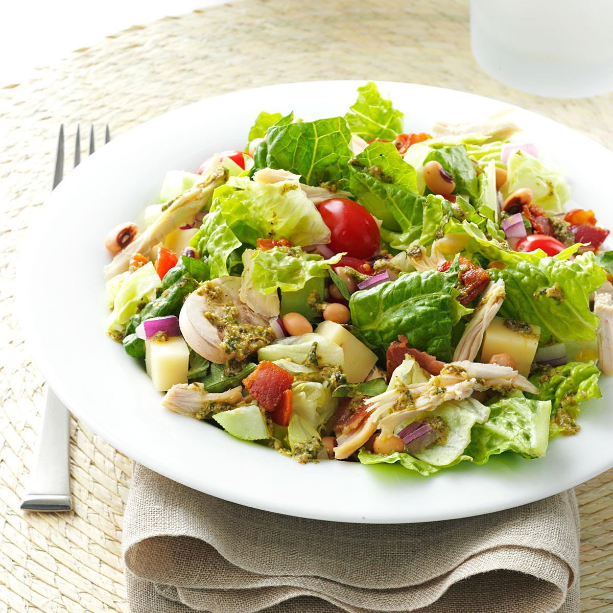 Italian Chopped Salad With Chicken Recipe How To Make It Taste Of Home