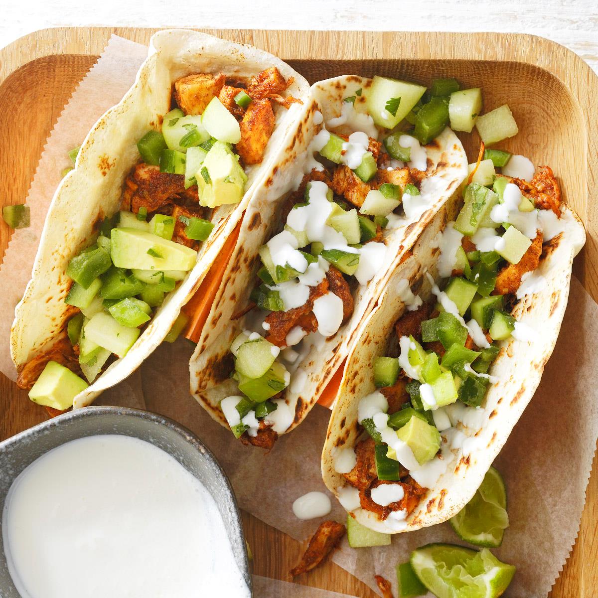 Jackfruit Tacos with Green Apple Salsa-image