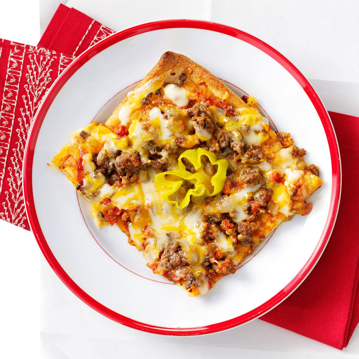 Kid-Tested Cheeseburger Pizza image