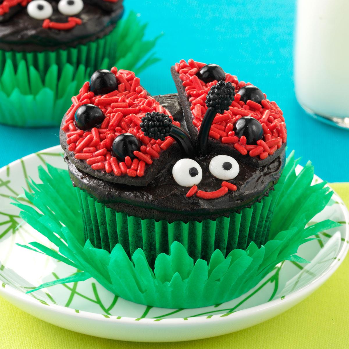 Lady Bug Chocolate Cupcakes image