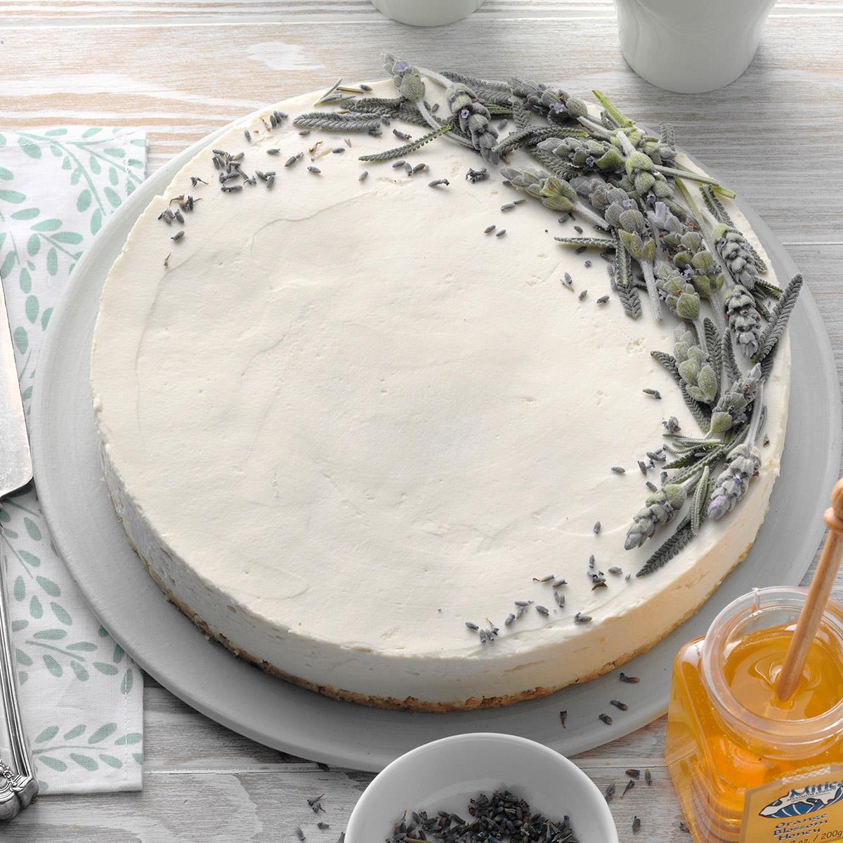 Lavender Honey Cheesecake image