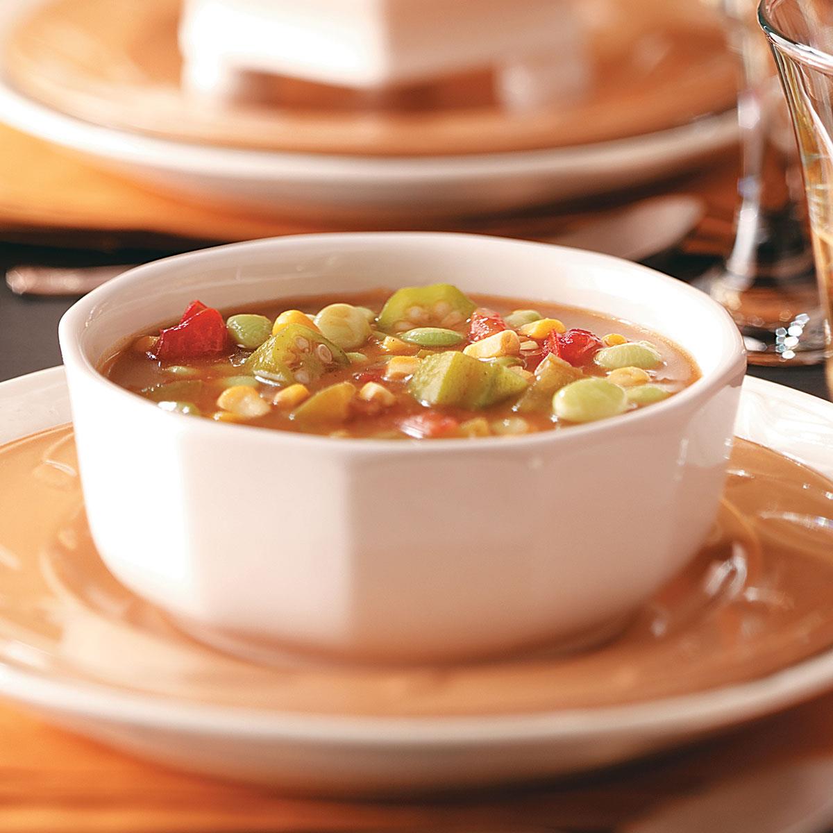 Lima Bean Okra  Soup-image