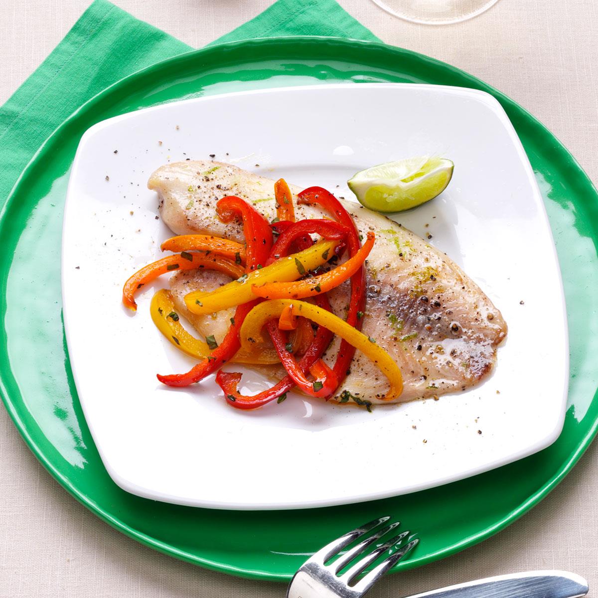Lime Tilapia with Crisp-Tender Peppers_image