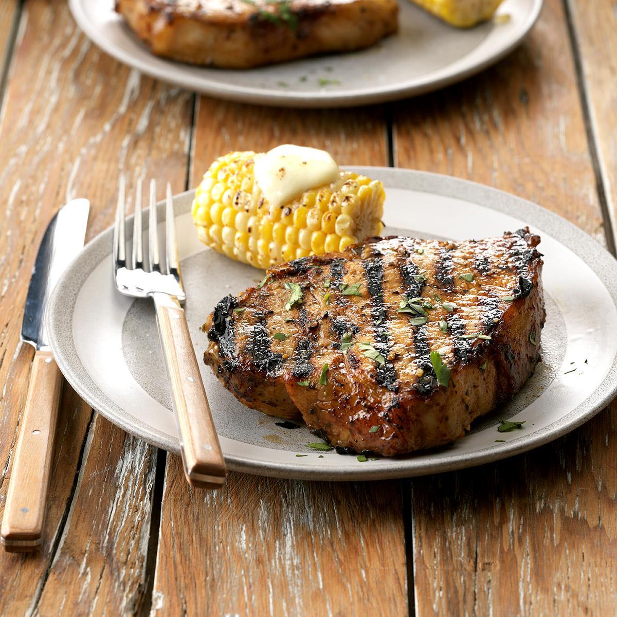Lime and Garlic Grilled Pork Chops_image