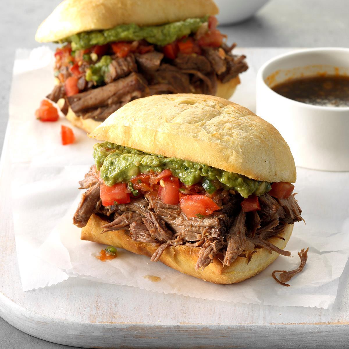 Machaca Beef Dip Sandwiches-image