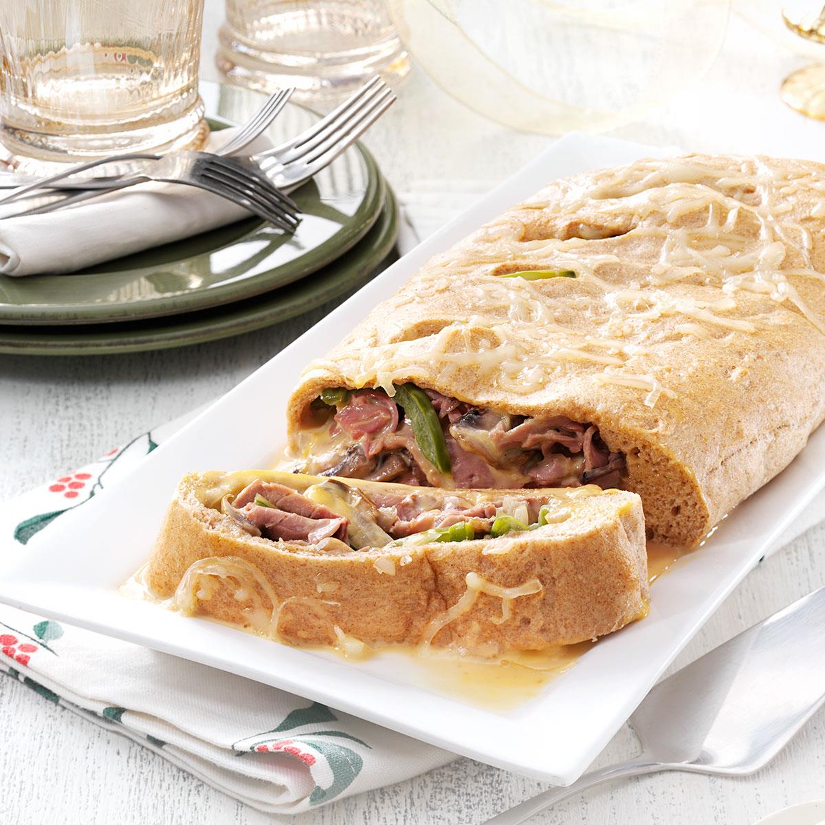 Makeover Philly Steak and Cheese Stromboli_image