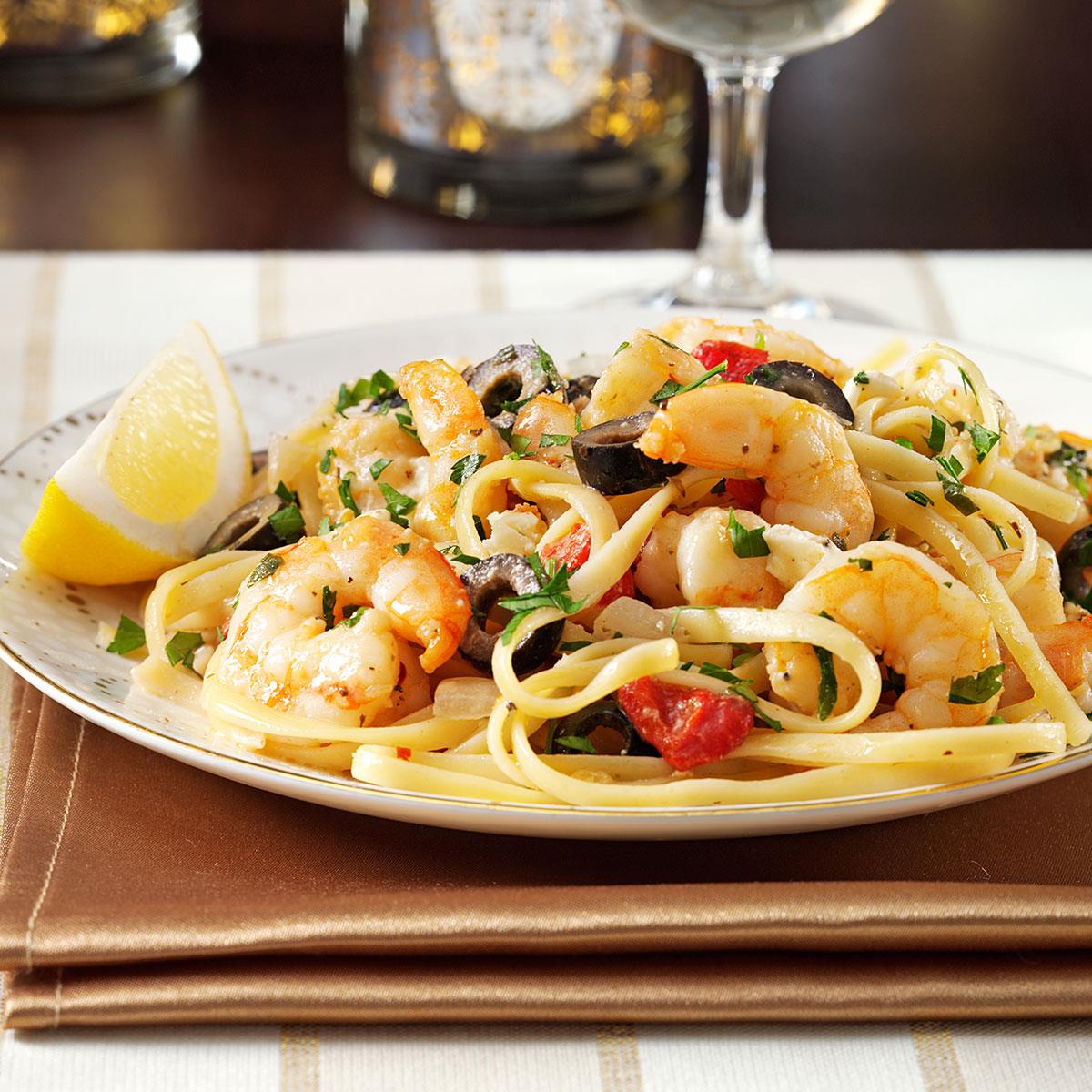 Mediterranean Shrimp Linguine Recipe: How to Make It