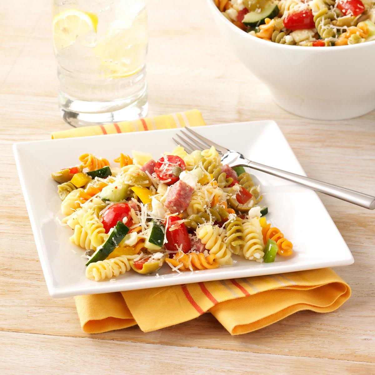 Mediterranean Vegetable Pasta Salad image