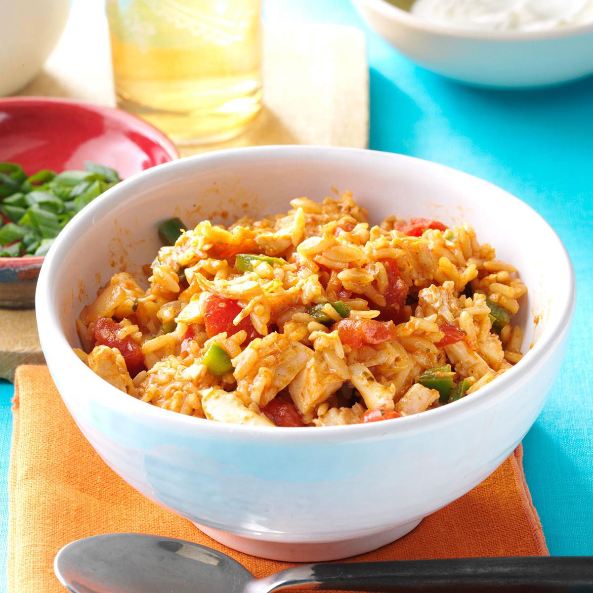 Mexican Rice With Chicken Recipe How To Make It Taste Of Home