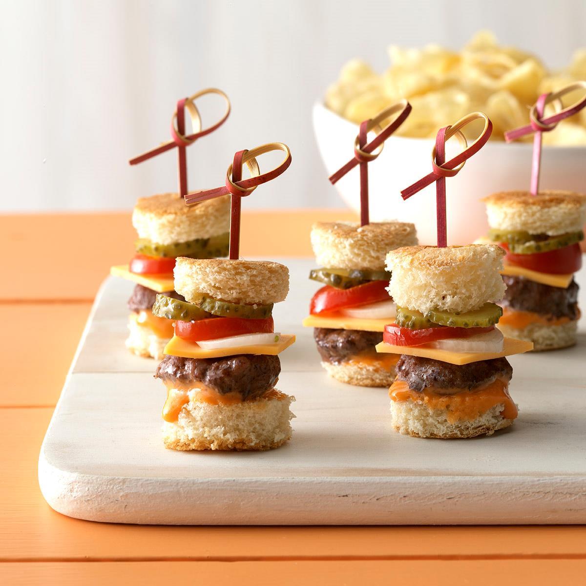 Mini Burgers With The Works Recipe Taste Of Home