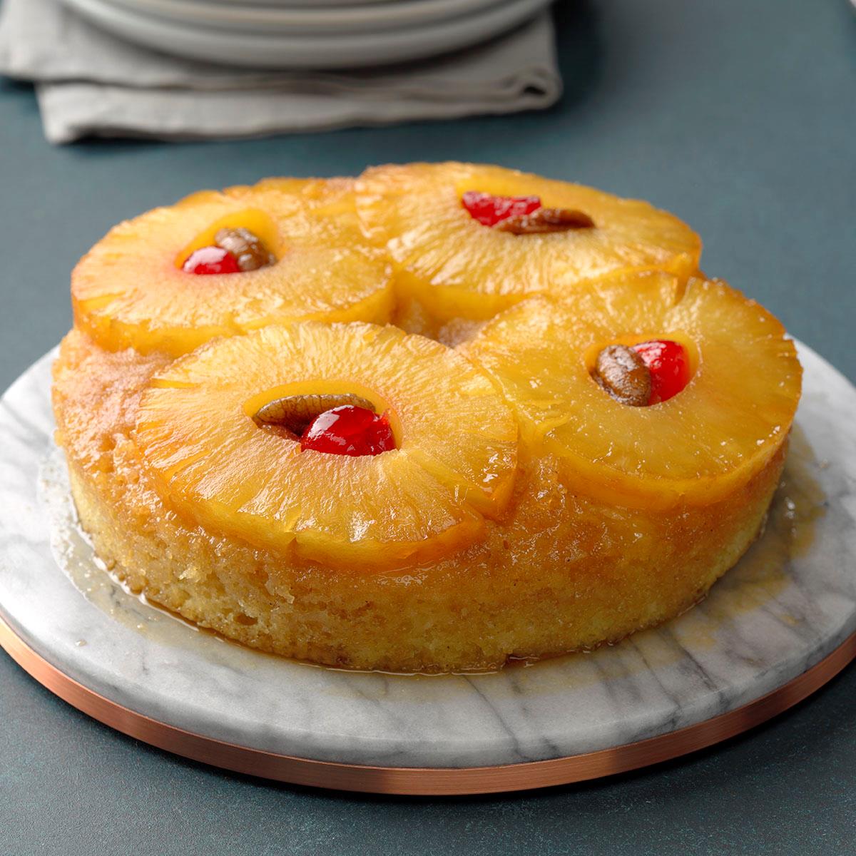 Vegan Pineapple Upside-Down Cake - Easy Healthy Recipes