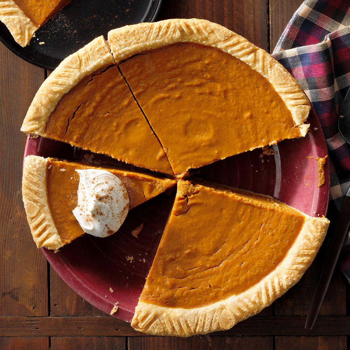 Molasses Pumpkin Pie Recipe How to Make It Taste of Home