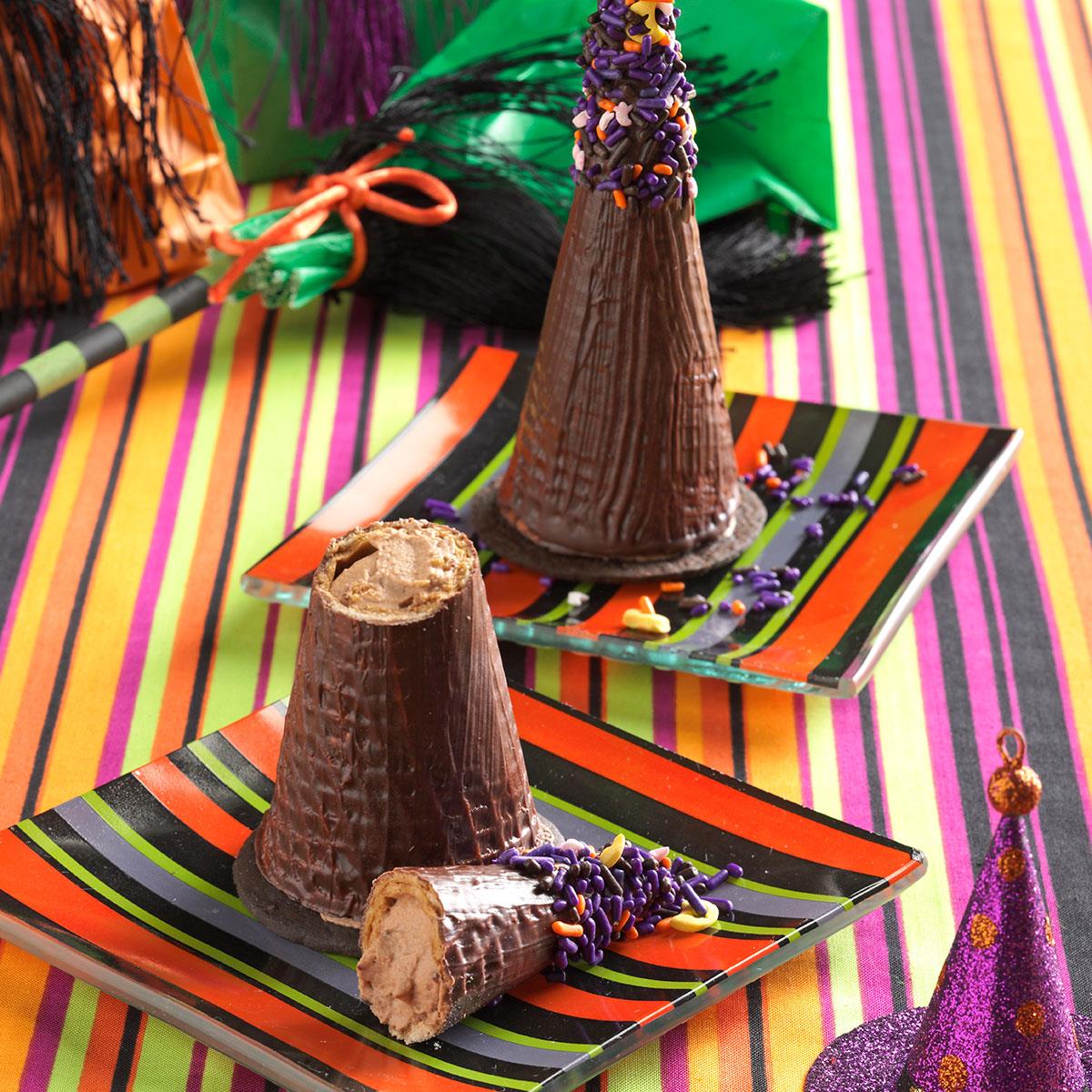 Mousse-Filled Witches’ Hats