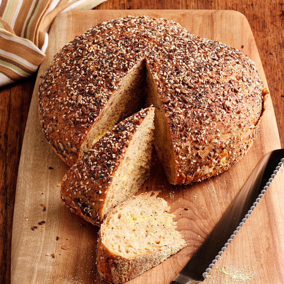 No-Knead Harvest Bread-image