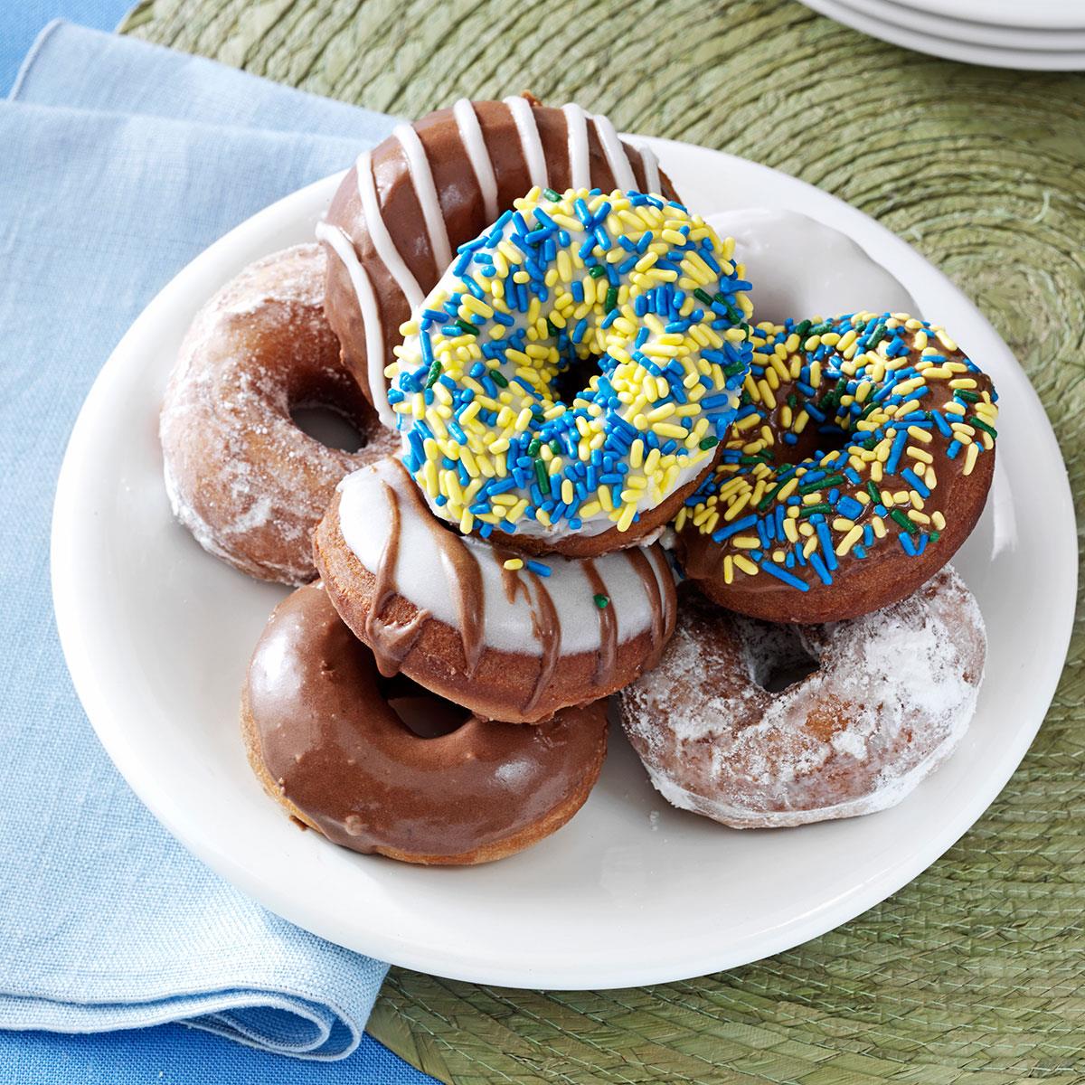 Old-Fashioned Doughnuts with Frosting image