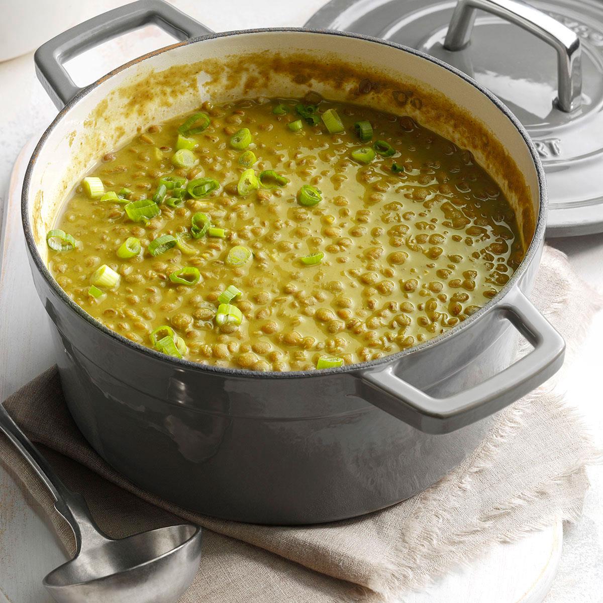 One-Pot Coconut Curry Lentil Soup-image