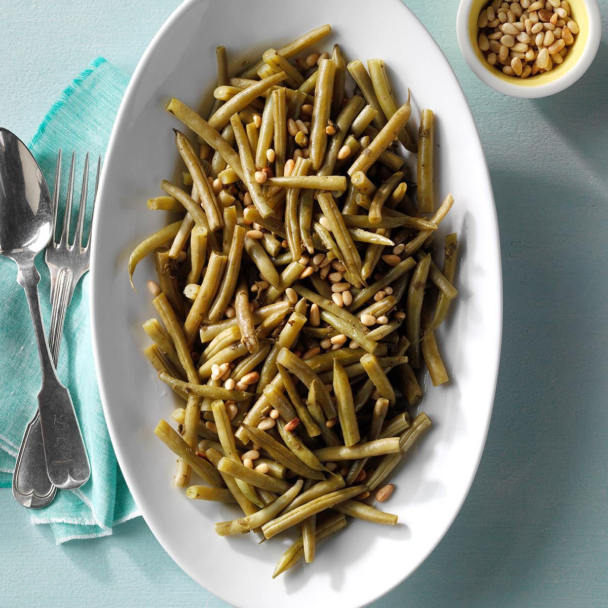 Oregano Green Beans with Toasted Pine Nuts image